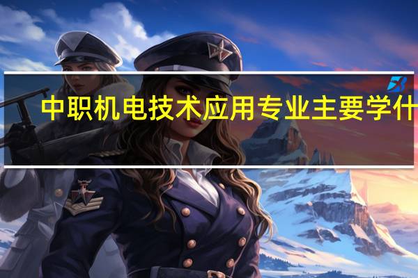 中职机电技术应用专业主要学什么