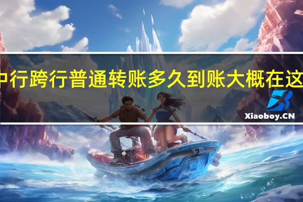 中行跨行普通转账多久到账 大概在这时间内