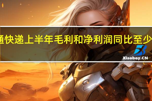 中通快递上半年毛利和净利润同比至少增超50%