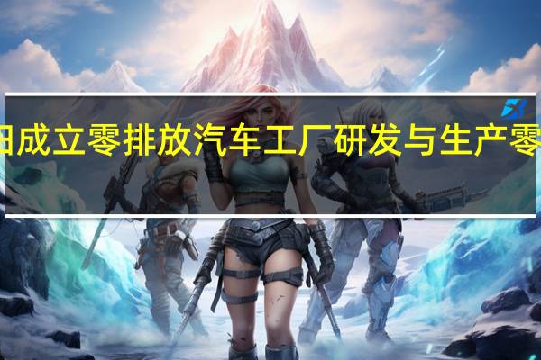 丰田成立零排放汽车工厂 研发与生产零排放车型