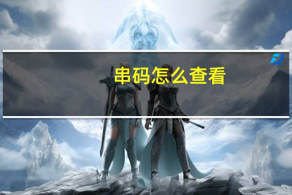 串码怎么查看