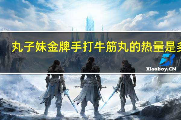 丸子妹 金牌手打牛筋丸的热量是多少
