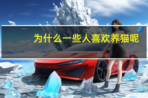 为什么一些人喜欢养猫呢
