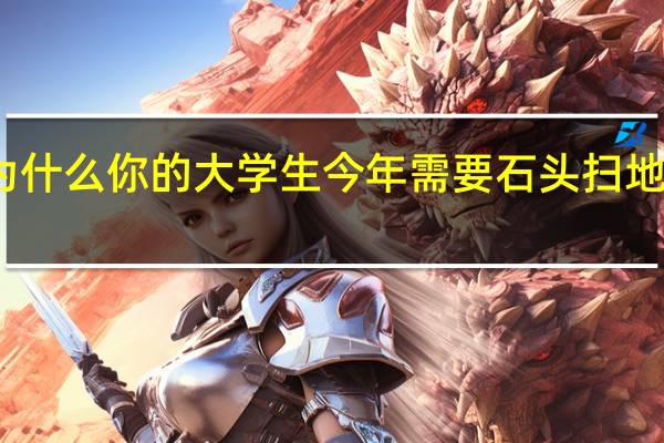 为什么你的大学生今年需要石头扫地机器人