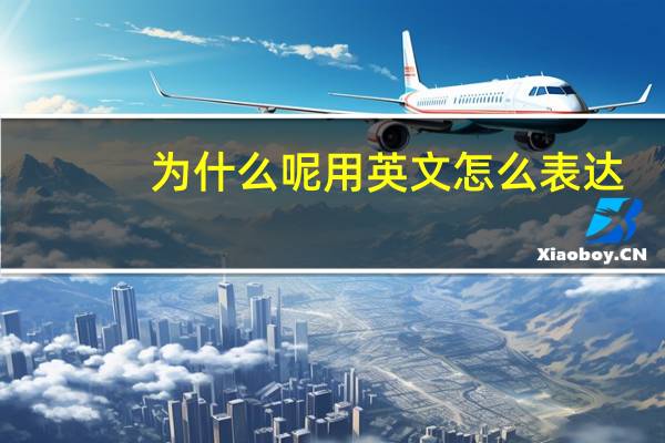 为什么呢用英文怎么表达？