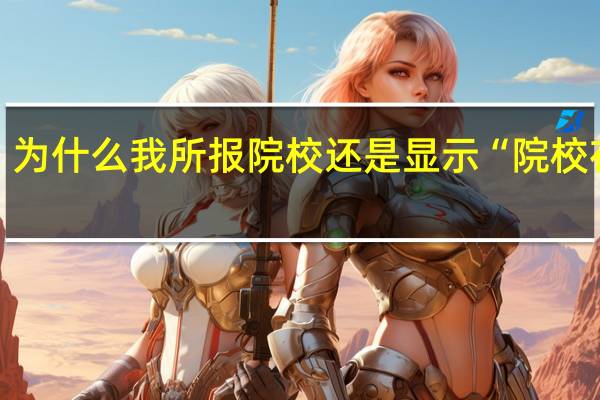 为什么我所报院校还是显示“院校在阅”