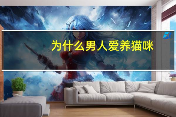 为什么男人爱养猫咪