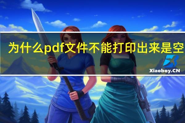 为什么pdf文件不能打印出来是空白的（为什么pdf文件不能打印）