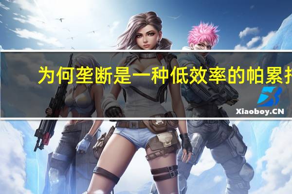 为何垄断是一种低效率的帕累托?
