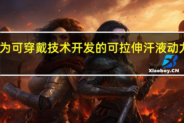 为可穿戴技术开发的可拉伸汗液动力电池