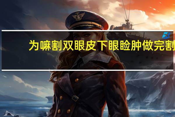 为嘛割双眼皮下眼睑肿 做完割双眼皮手术之后，眼睑肿胀是怎么回事