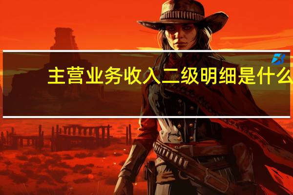 主营业务收入二级明细是什么