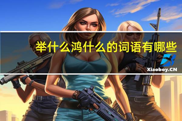 举什么鸿什么的词语有哪些?