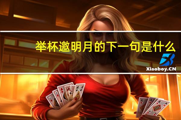 举杯邀明月的下一句是什么