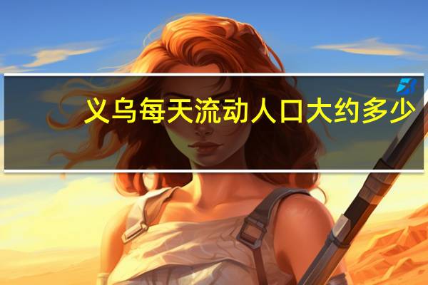 义乌每天流动人口大约多少