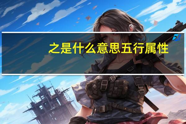 之是什么意思五行属性（之是什么意思）
