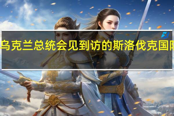 乌克兰总统会见到访的斯洛伐克国防部长
