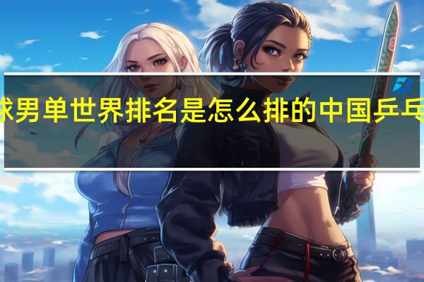 乒乓球男单世界排名是怎么排的 中国乒乓球男单排名
