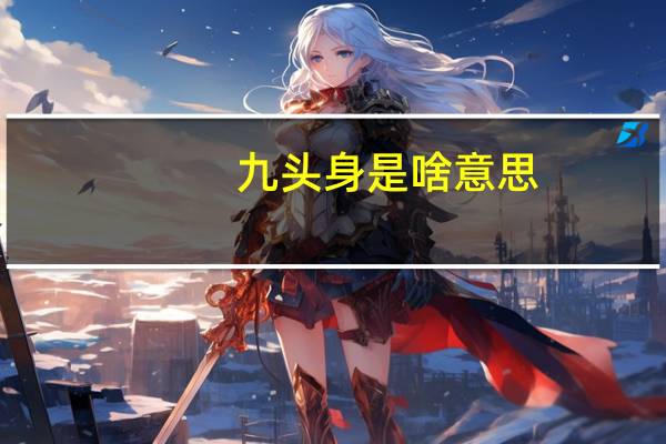 九头身是啥意思
