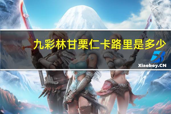 九彩林 甘栗仁卡路里是多少