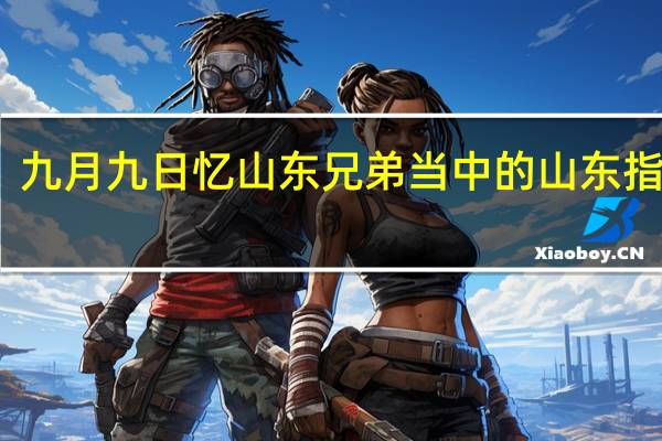 九月九日忆山东兄弟当中的山东指的是