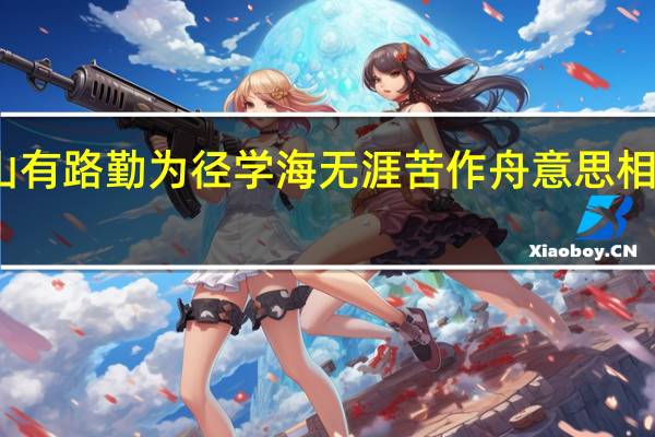 书山有路勤为径学海无涯苦作舟意思相近的名言(书山有路勤为径学海无涯苦作舟意思)
