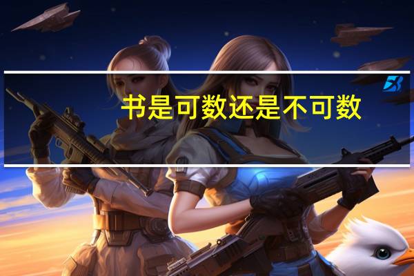 书是可数还是不可数