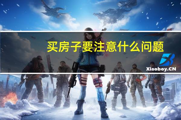 买房子要注意什么问题（买房子要注意什么）