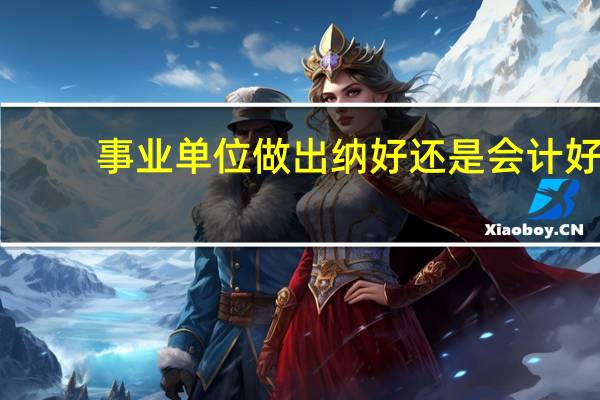 事业单位做出纳好还是会计好，待遇都一样