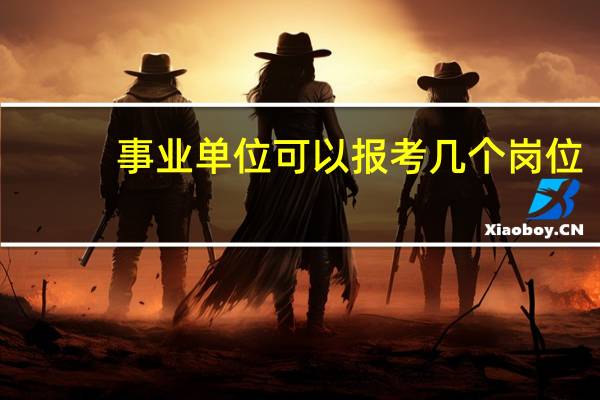 事业单位可以报考几个岗位