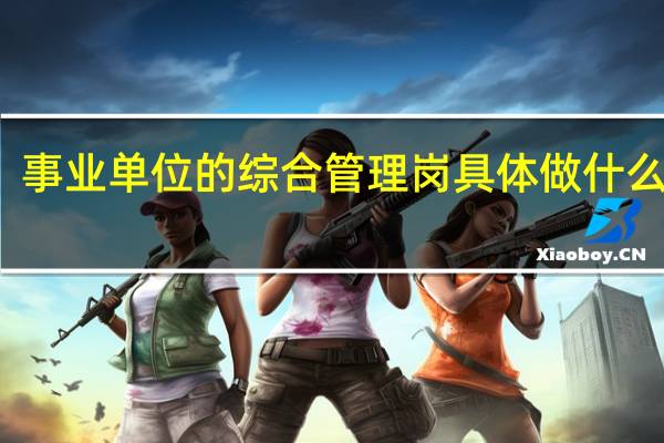 事業單位的綜合管理崗具體做什么工作
