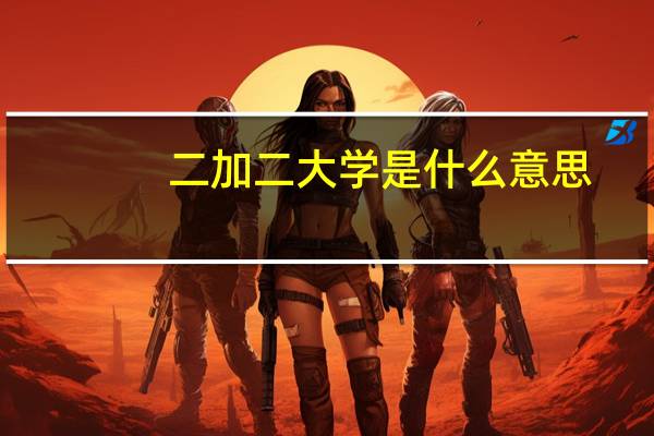 二加二大学是什么意思