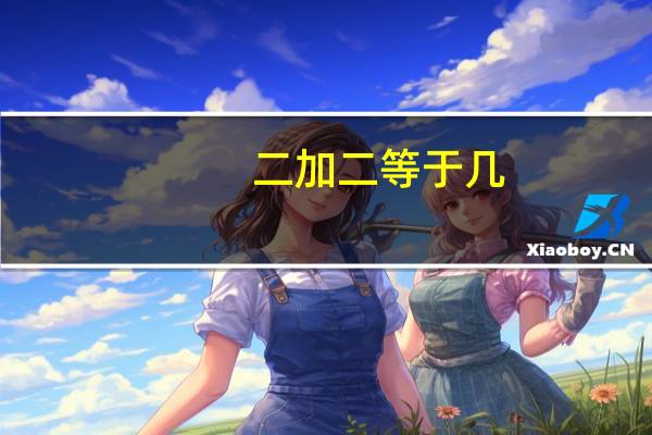 二加二等于几