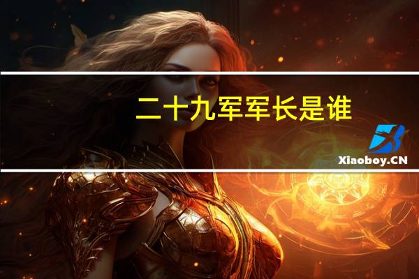 二十九军军长是谁（二十九）