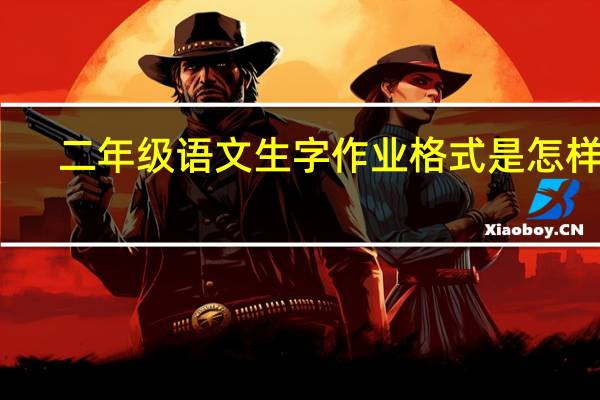 二年级语文生字作业格式是怎样的
