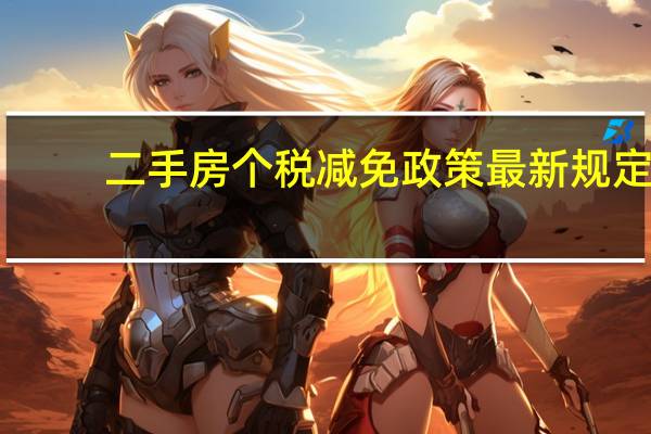 二手房个税减免政策最新规定（二手房个税）