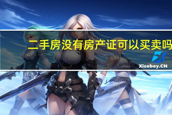 二手房没有房产证可以买卖吗