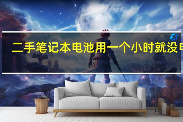 二手笔记本电池用一个小时就没电了