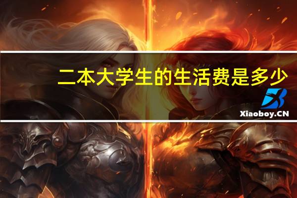 二本大学生的生活费是多少