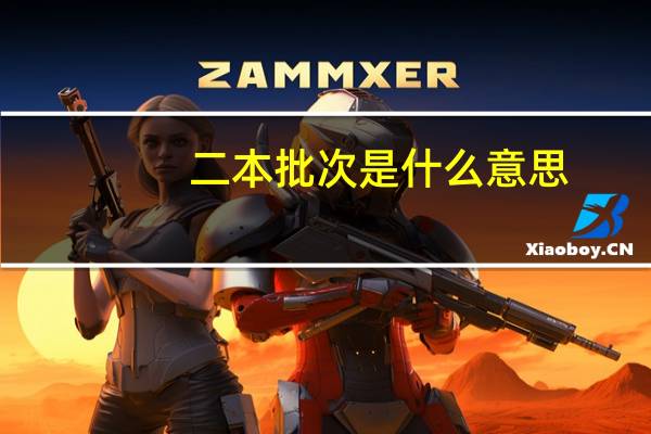 二本批次是什么意思