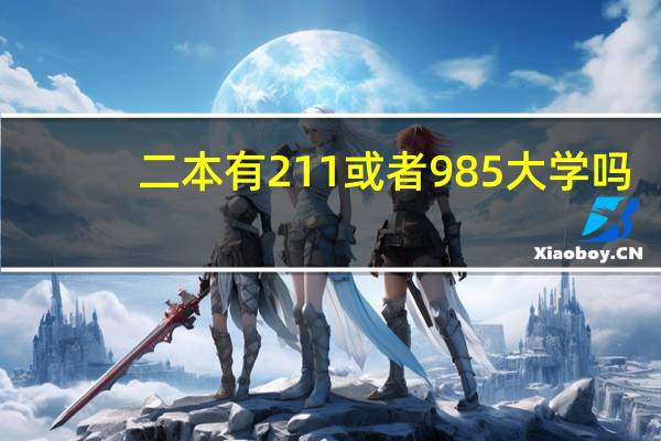 二本有211或者985大学吗