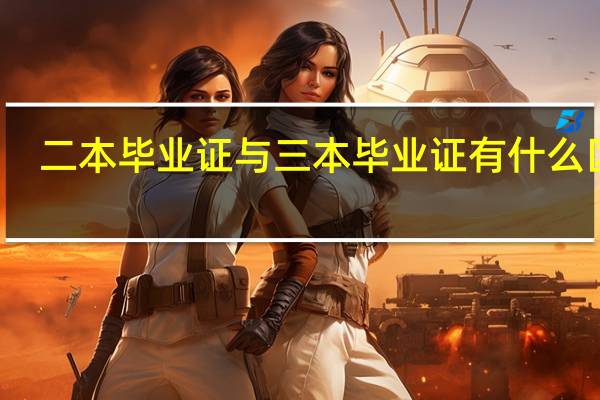 二本毕业证与三本毕业证有什么区别