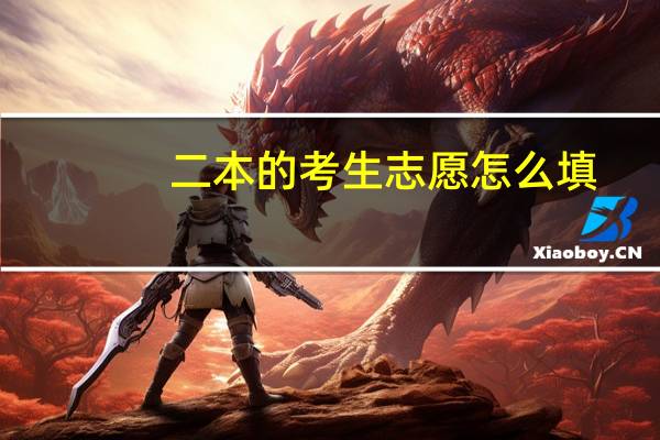 二本的考生志愿怎么填