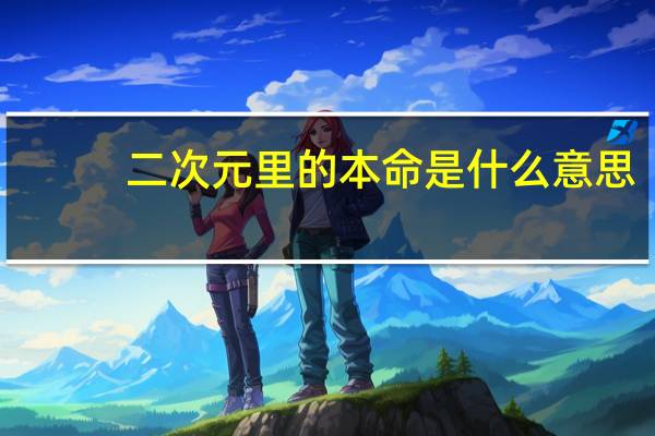 二次元里的本命是什么意思