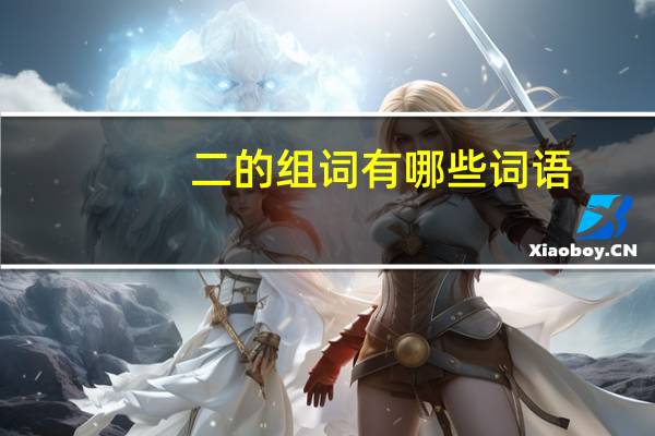 二的组词有哪些词语（二的组词有哪些）