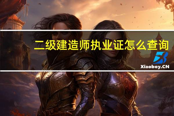 二级建造师执业证怎么查询