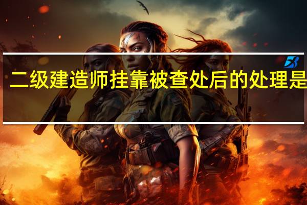 二级建造师挂靠被查处后的处理是什么