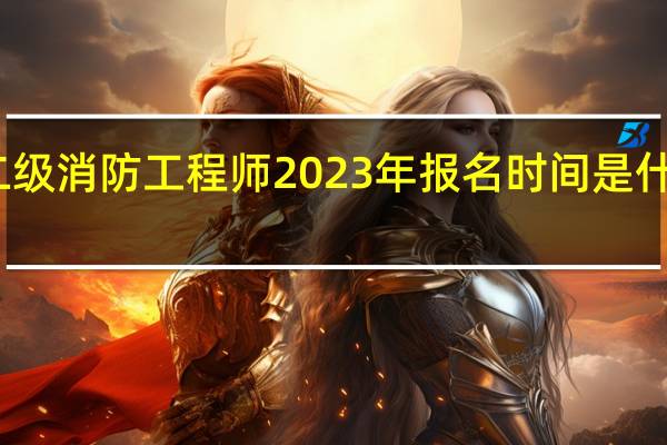 二级消防工程师2023年报名时间是什么时候
