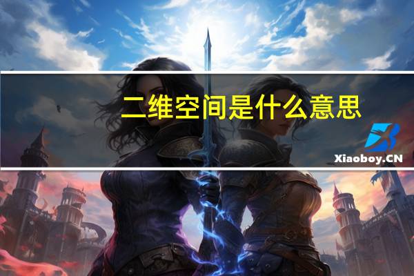 二维空间是什么意思