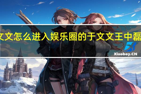 于文文怎么进入娱乐圈的 于文文王中磊什么关系